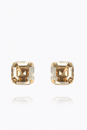 Eve Stud Earrings, Golden Shadow