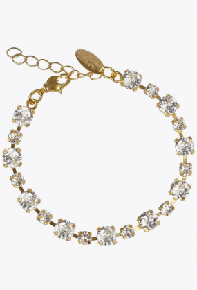 Calanthe Bracelet, Gold & Crystal