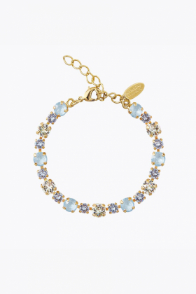 Calanthe Bracelet, Gold & Sky Combo