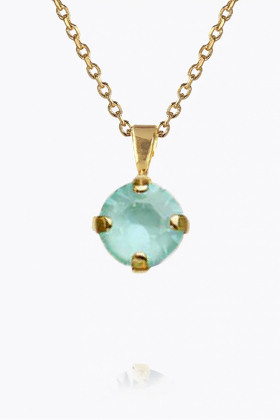 Classic Petite Necklace, Gold & Soft Mint