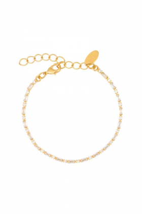Evelyne Bracelet, Gold & Crystal