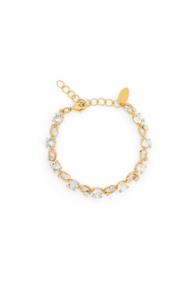 Fay Bracelet, Gold & Crystal