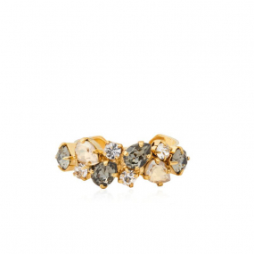 Gabriella Ring, Gold & Black Golden Combo