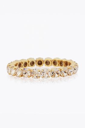 Gia Stud Bracelet, Gold & Light Silk