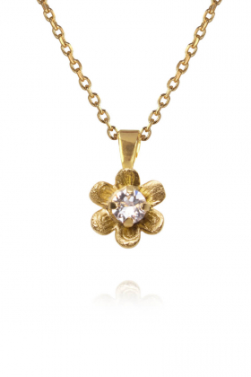June Necklace, Gold & Crystal