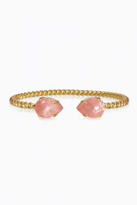 Mini Drop Bracelet, Gold & Flamingo Ignite