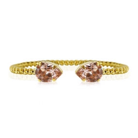 Mini Drop Bracelet, Gold & Vintage Rose