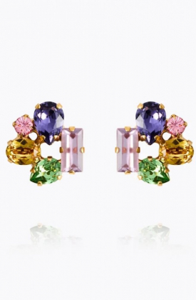 Noelle Stud Earrings, Gold & Festive Combo