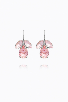 Petite Timo Earrings, Rhodium & Light Rose Combo