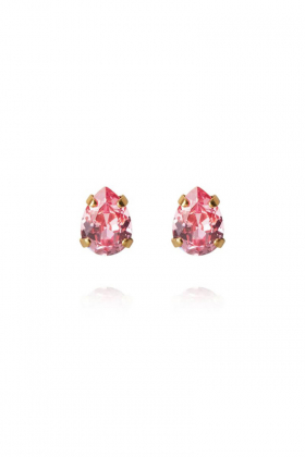 Superpetite Drop Earrings, Gold & Light Rose