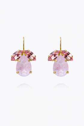 Timo Earrings, Gold & Soft Pink Combo