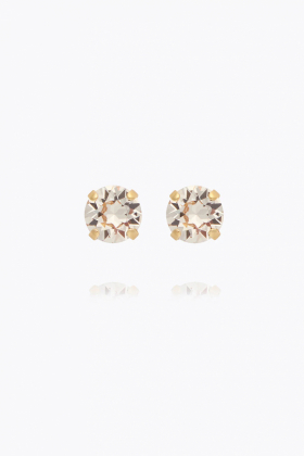 Classic Stud Earrings, Gold & Silk