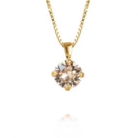 Classic Petite Necklace, Gold & Silk