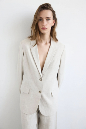 HannaFV blazer, Crystal linen