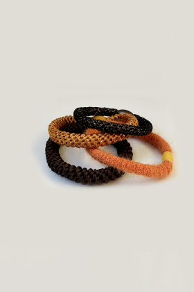 4-pack Elastic Hair Tie, Orange Delite Combo