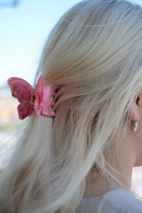 Butterfly Summer Claw, Raspberry Swirl