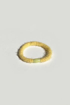 Elastic Fuzzy Hair Tie, Sunny