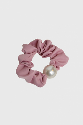 Scrunchie, Pearl & Peony Pink