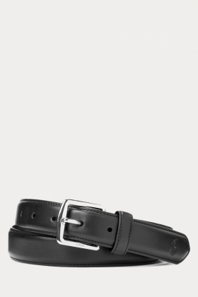 Full-Grain Leather Dress Belt, Black