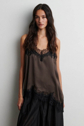 Lacia Contrast Strap Top, Wren