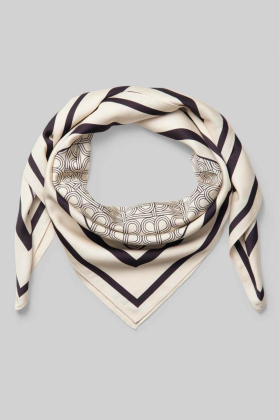 Monogram Scarf, Whitecap Gray