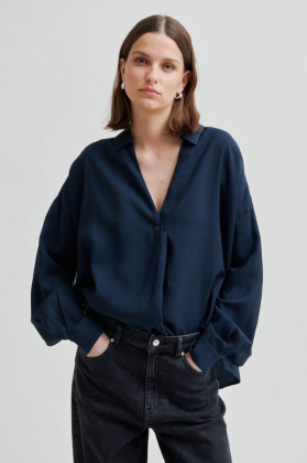 Timeline Blouse, Carbon