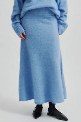 Ina Knit Skirt, Vista Blue