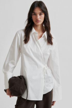 Noova Wrap Shirt, White