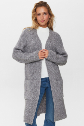 NuZindi Long Cardigan, Storm Front Melange