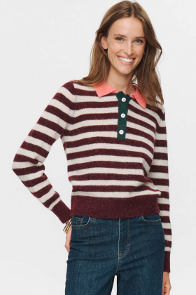 NuCiara Riette stripe pullover, Winetasting