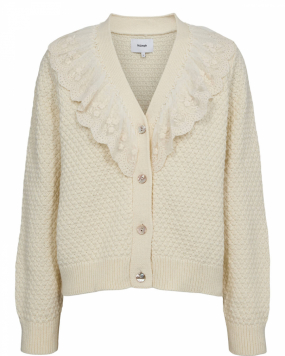 NuJanie Ruffle Cardigan, Pristine