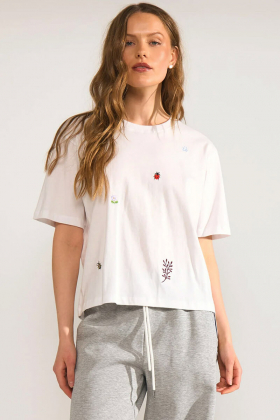 Nutenia boxy t-shirt GOTS, Bright white