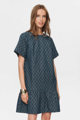 Nunelly dress , Medium Blue Denim