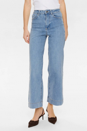 Nuparis hr wide jeans, Light b. stonewash denim