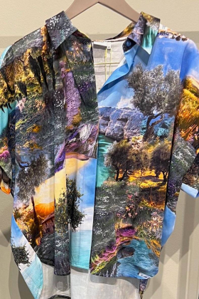 NuMarri SS Shirt, Blue Curacau