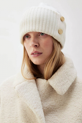 Roya beanie, Ecru