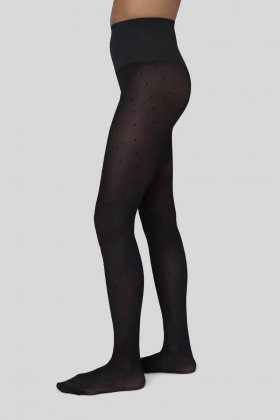 Doris Dots Tights, Black