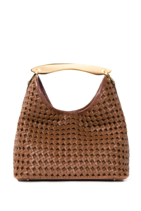 Boomerang Bag Woven Leather, Cognac 
