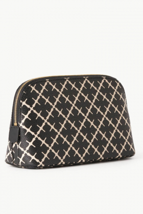 Bae Small Cosmetic Case, Black & Cream