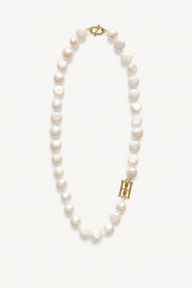 Herle pearl necklace, Soft white