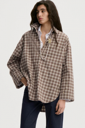 Derris Flannel organic cotton shirt, Fossil