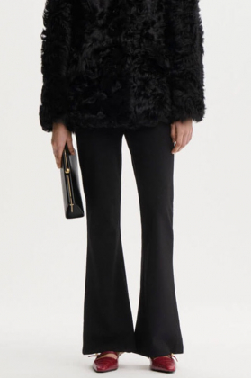 Vilesa flared trousers, Black