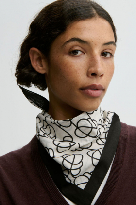 Omma cotton scarf, Soft white