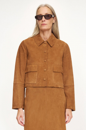 Annie Suede Jacket, Rusty Sand