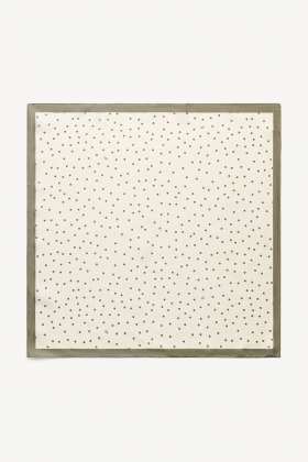 Poula silk scarf, Deep lichen green