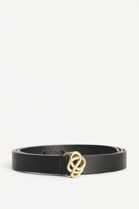 Ouma Leather Belt, Black