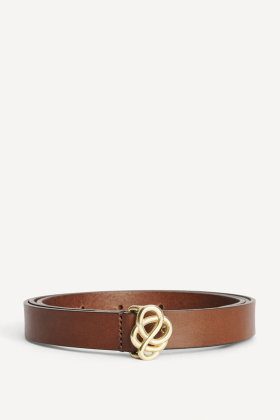 Ouma Leather Belt, Dark Brown