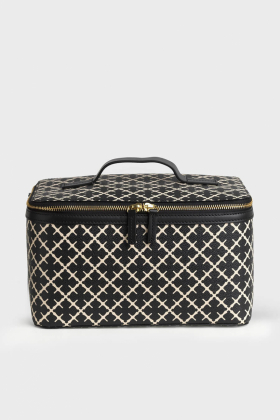 Bae Beauty Cosmetics Case, Black & Cream