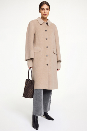 Maelle Coat, Grey Brown Melange