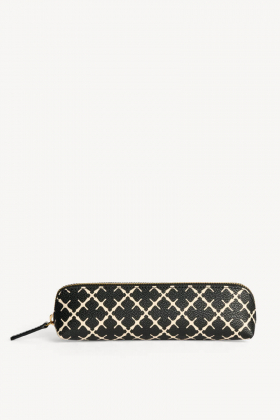 Ivy Pen Pencil Case, Black & Cream